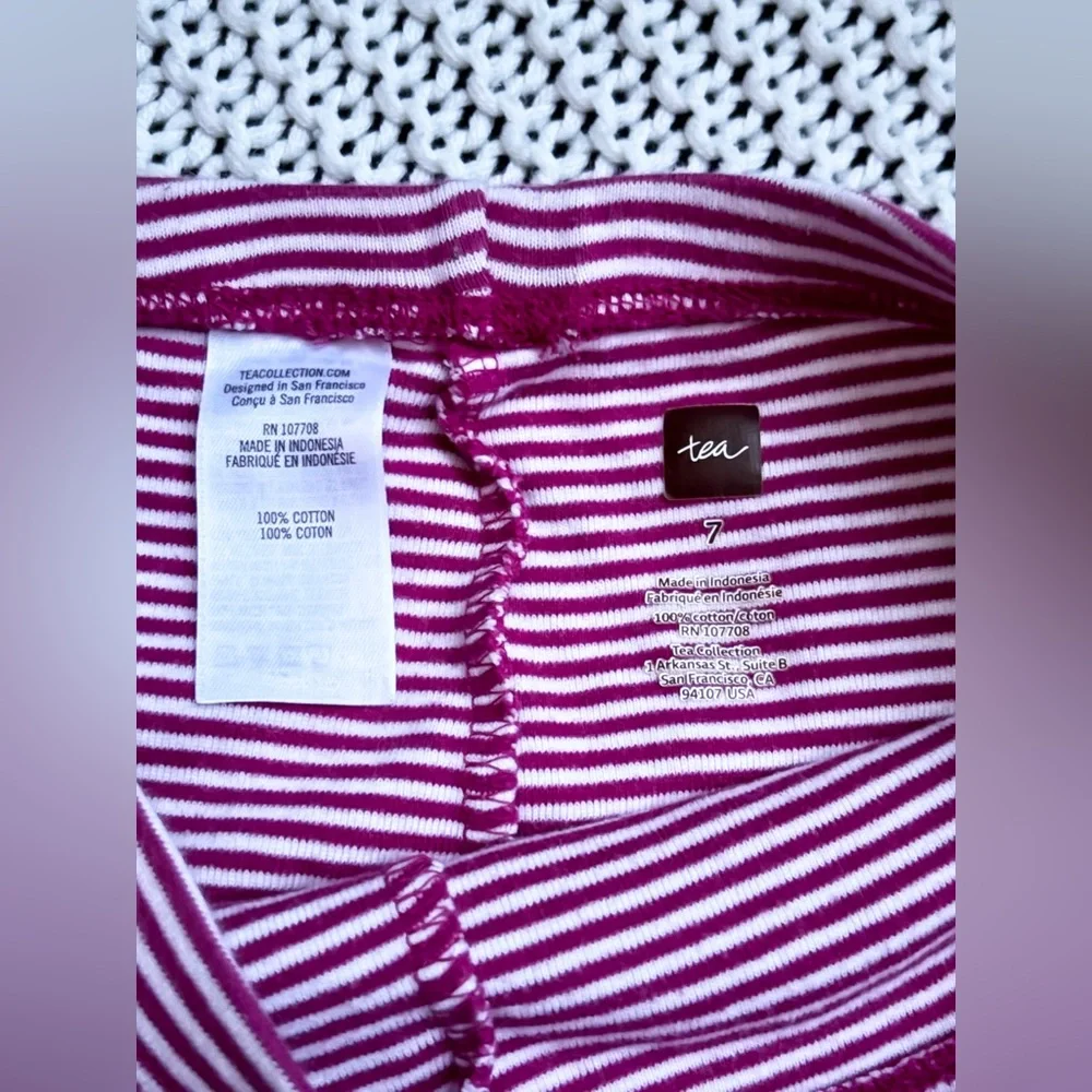 3pc Lot Hanna Andersson + Tea Collection girls bundle dress, t-shirts, leggings
